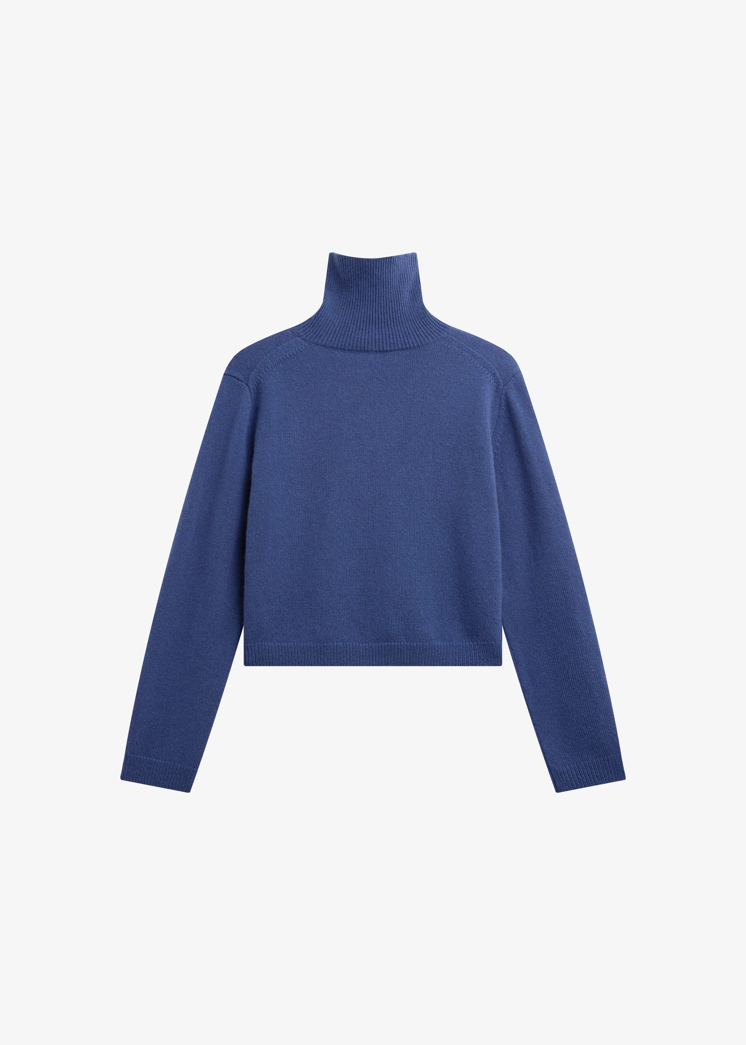 Grenaa Wool Turtleneck Sweater - Blue - 1