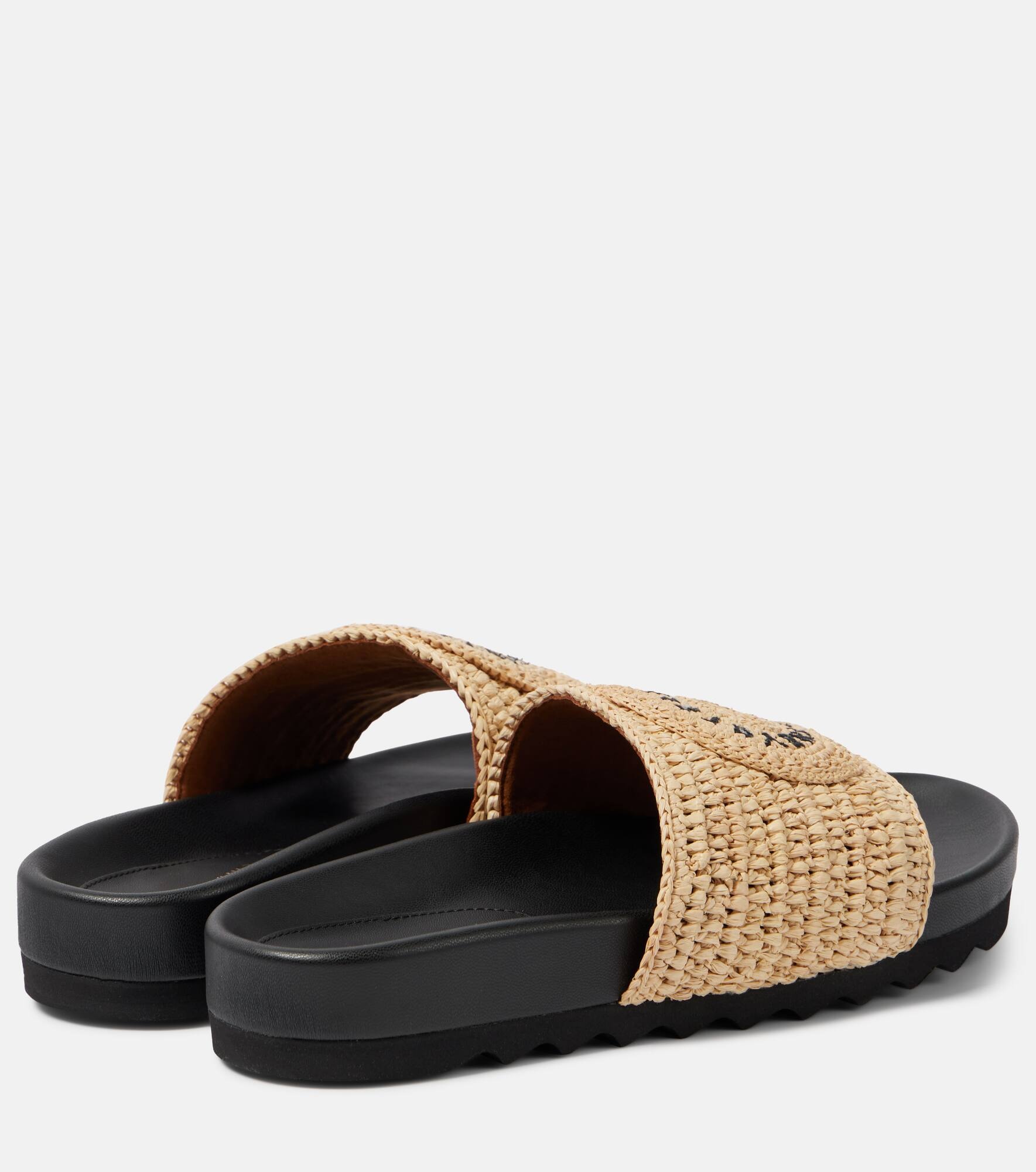 Elyse logo raffia slides - 3