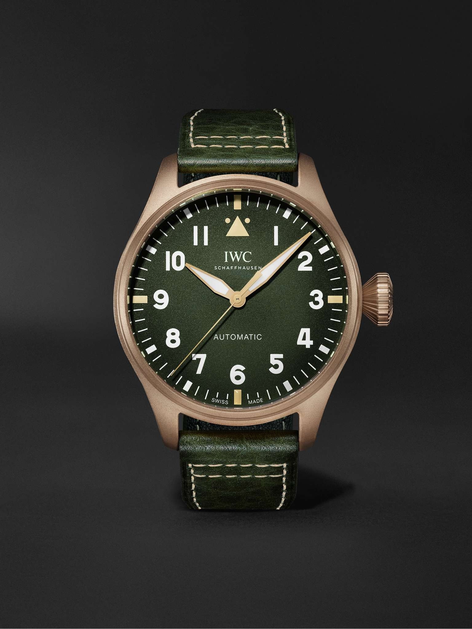 Big Pilot's Spitfire Automatic 43mm Bronze and Leather Watch