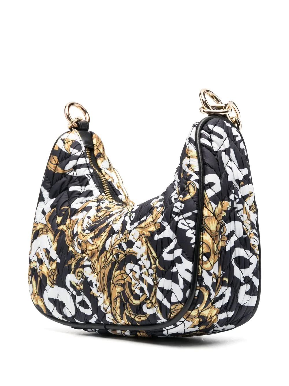 Logo Brush Couture-print quilted tote bag - 4