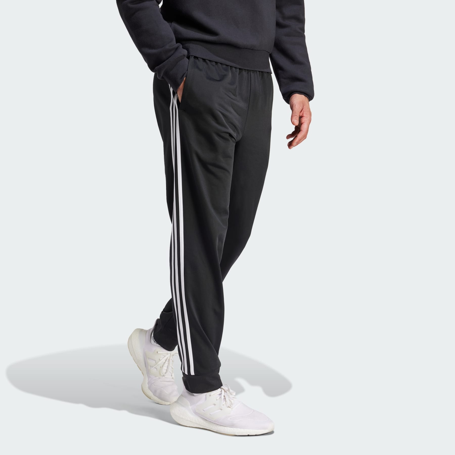 Essentials Warm-Up Tapered 3-Stripes Track Pants - 4