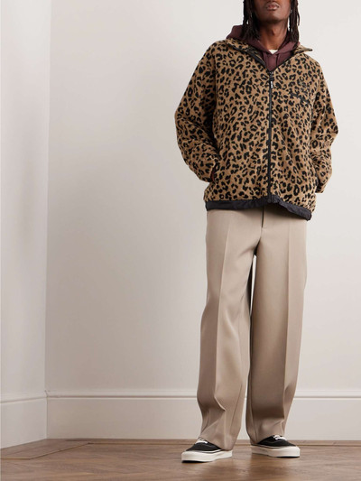 WACKO MARIA Logo-Embroidered Leopard-Print Fleece Jacket outlook