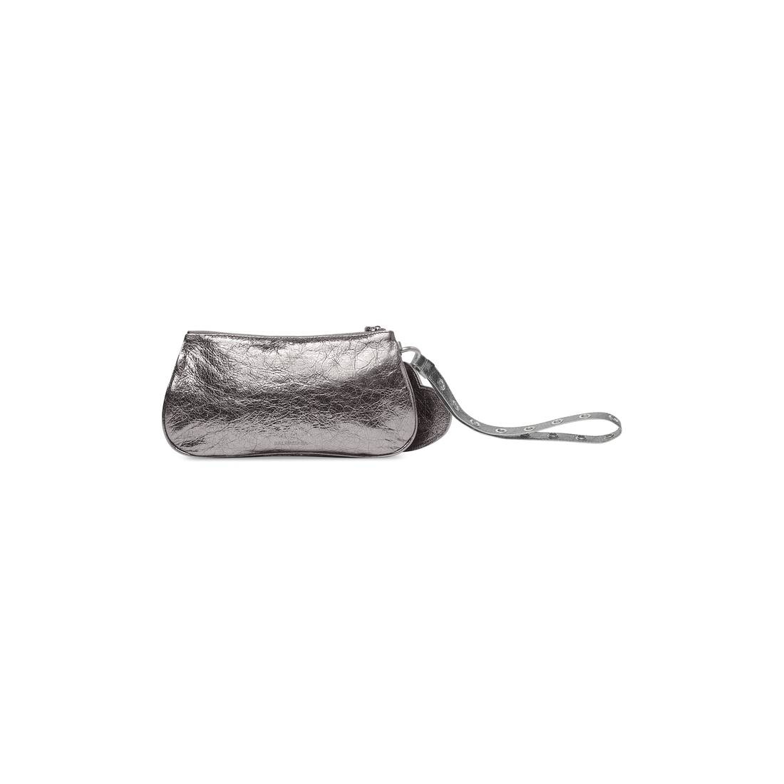 Women's Le Cagole Mini Multipouch Metallized in Silver - 4