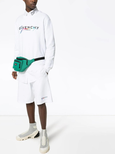 Givenchy logo embroidered sweatshirt outlook