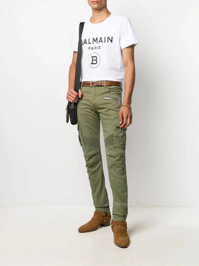 Balmain logo print T-shirt outlook