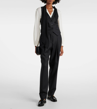 DOROTHEE SCHUMACHER Modern Sophistication pinstripe wool vest outlook