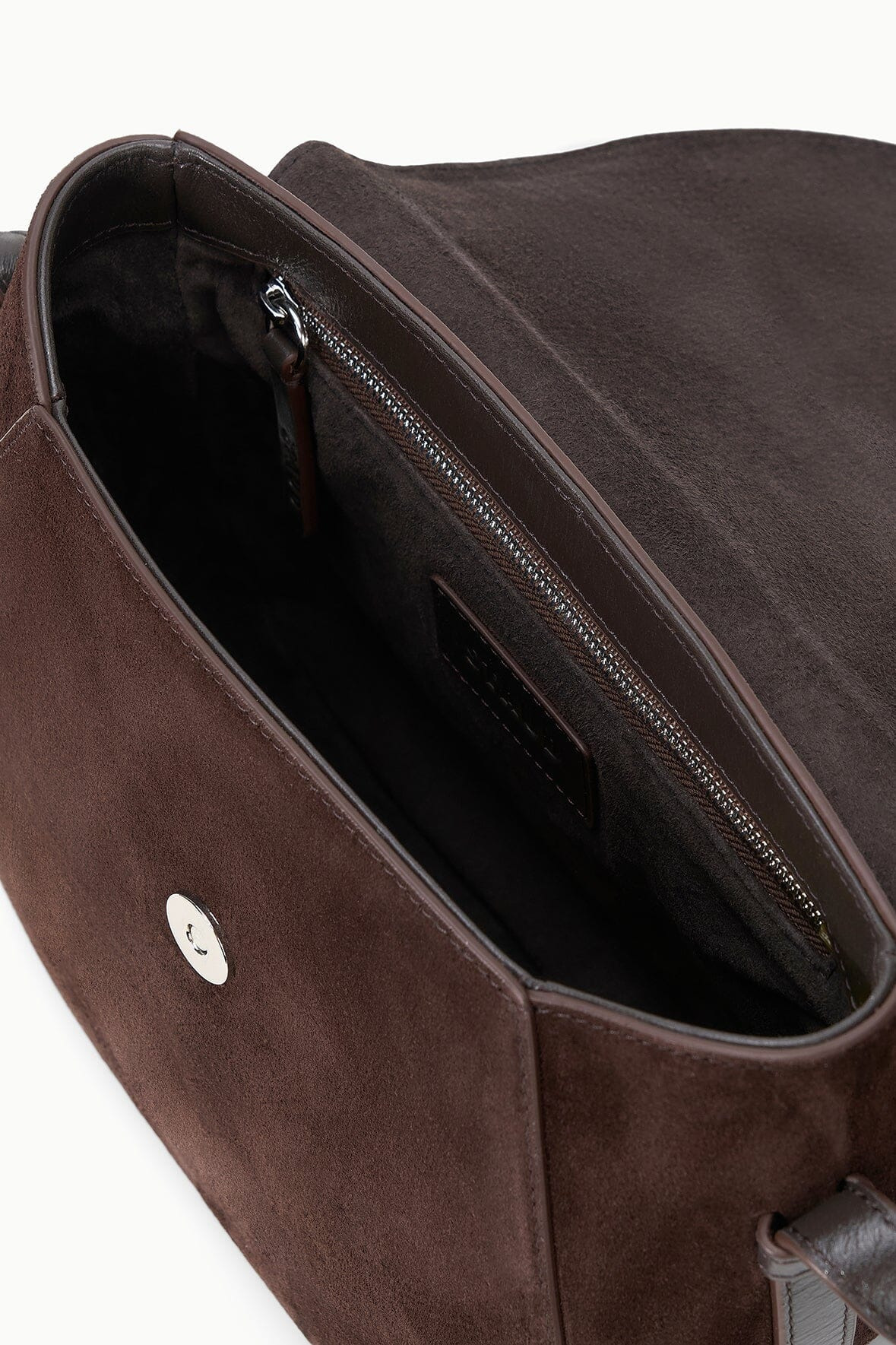 STAUD BELLA SADDLE BAG ESPRESSO SUEDE - 5