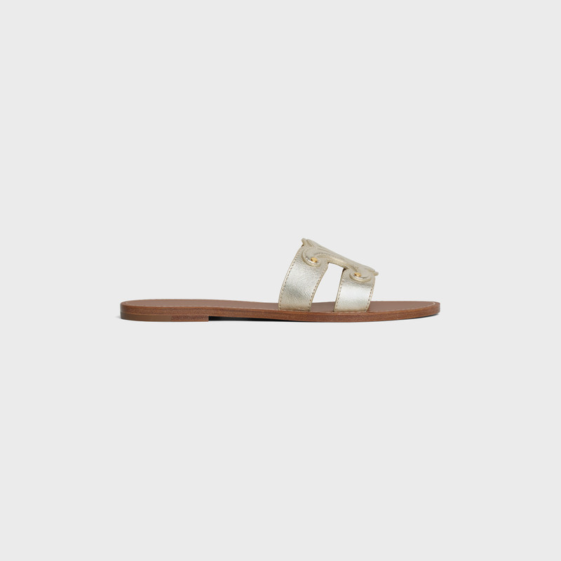 CELINE TRIOMPHE MULE in Metalized Calfskin - 1