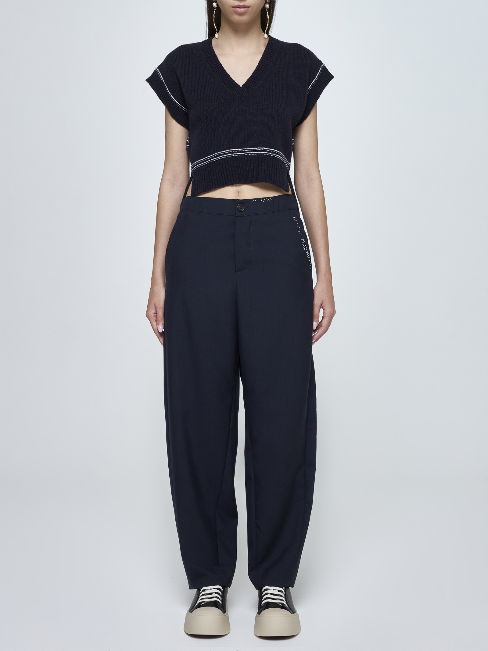 Virgin wool trousers - 2