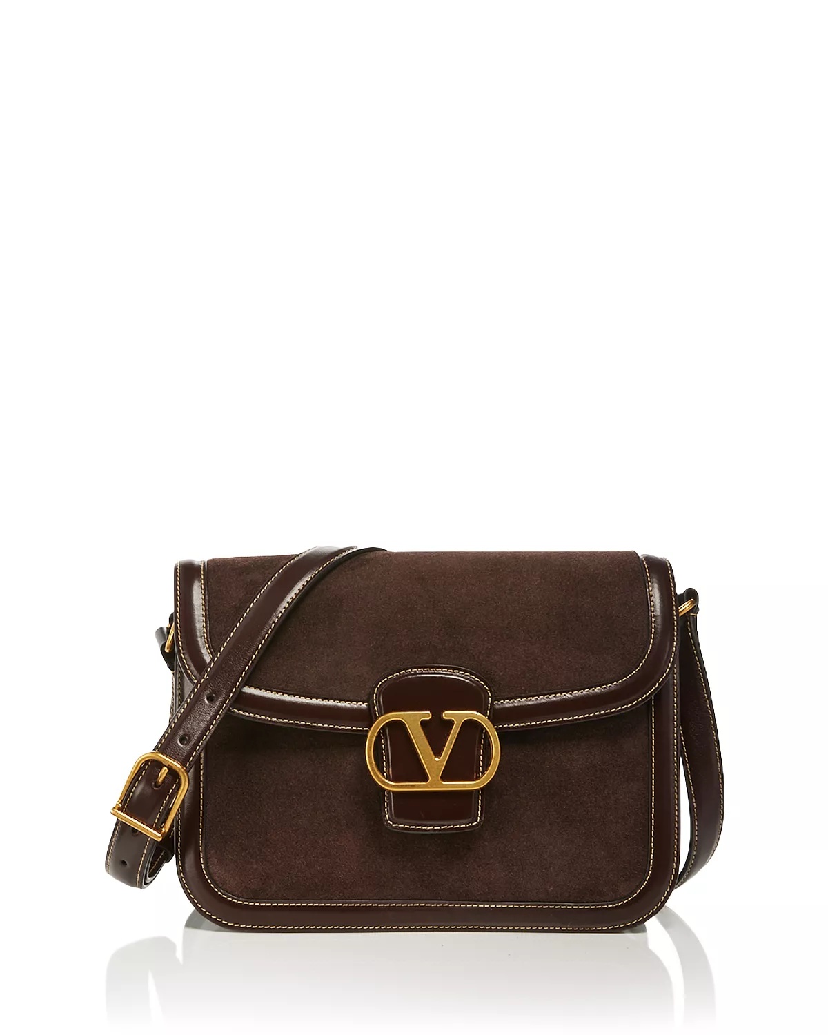 9 to 5 Suede Shoulder Bag - 1