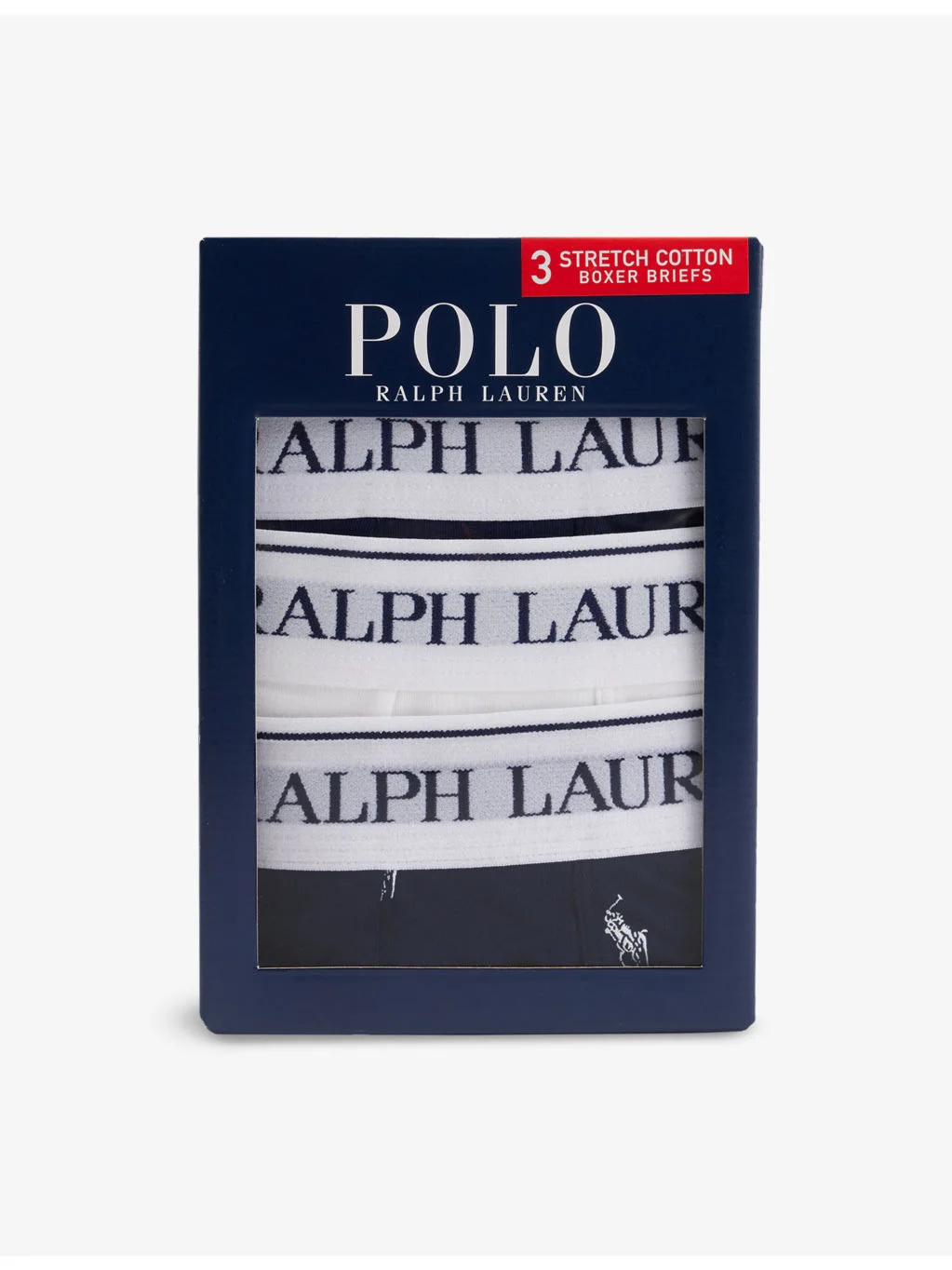 Pack of three branded cotton-blend stretch-jersey boxers - 1