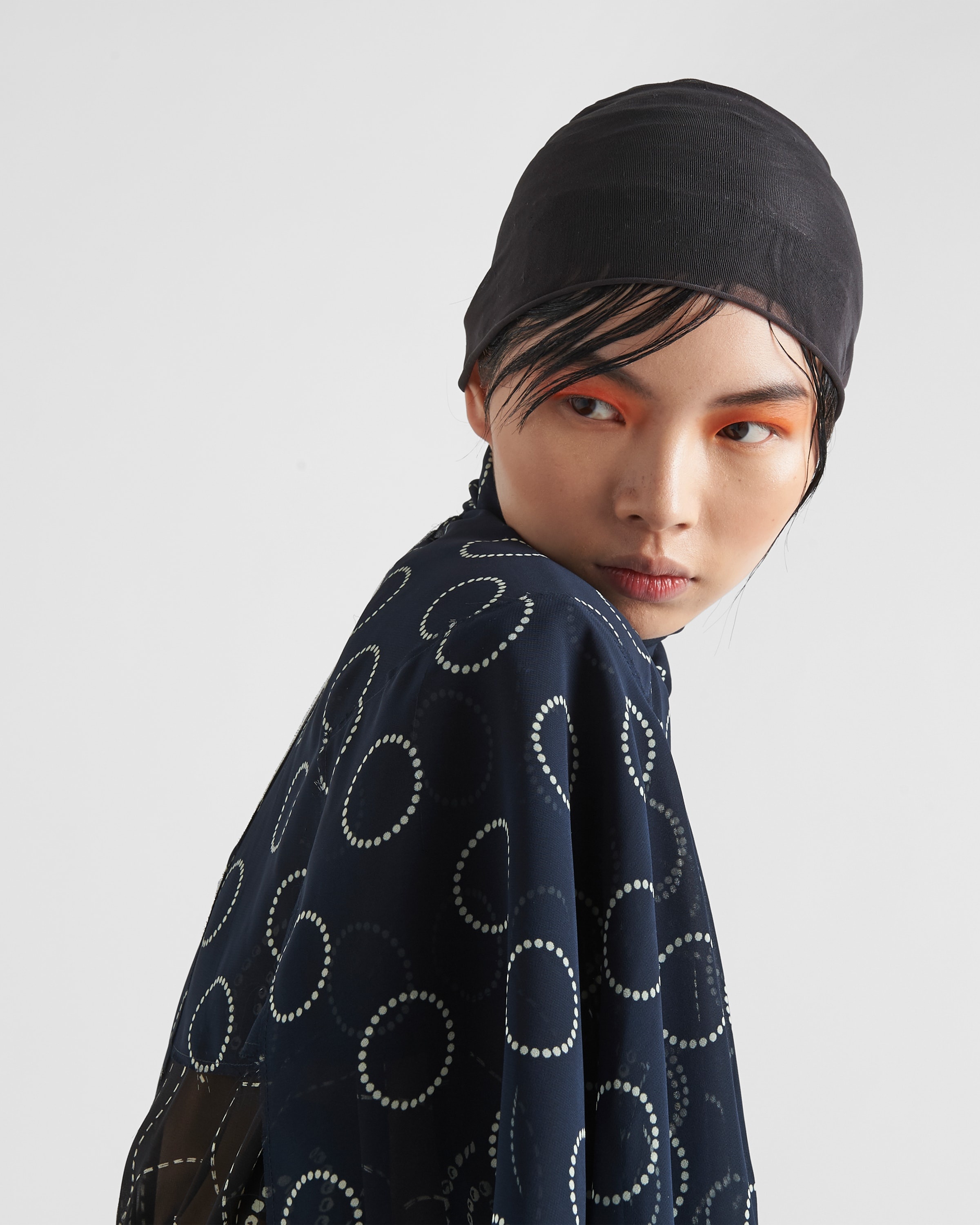 【プラダ・PRADA】Print ette cape Prada Print silk top | prada | REVERSIBLE