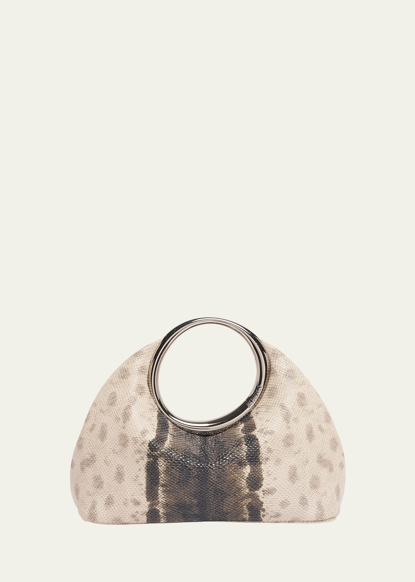 Le Petit Calino Python-Embossed Top-Handle Bag - 1