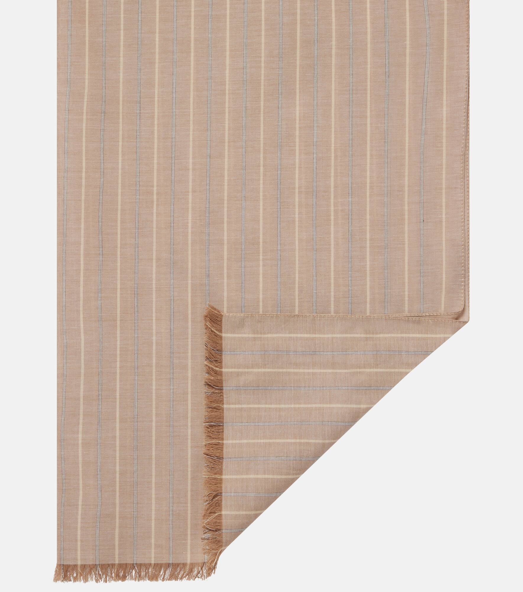 Guel striped cotton scarf - 5