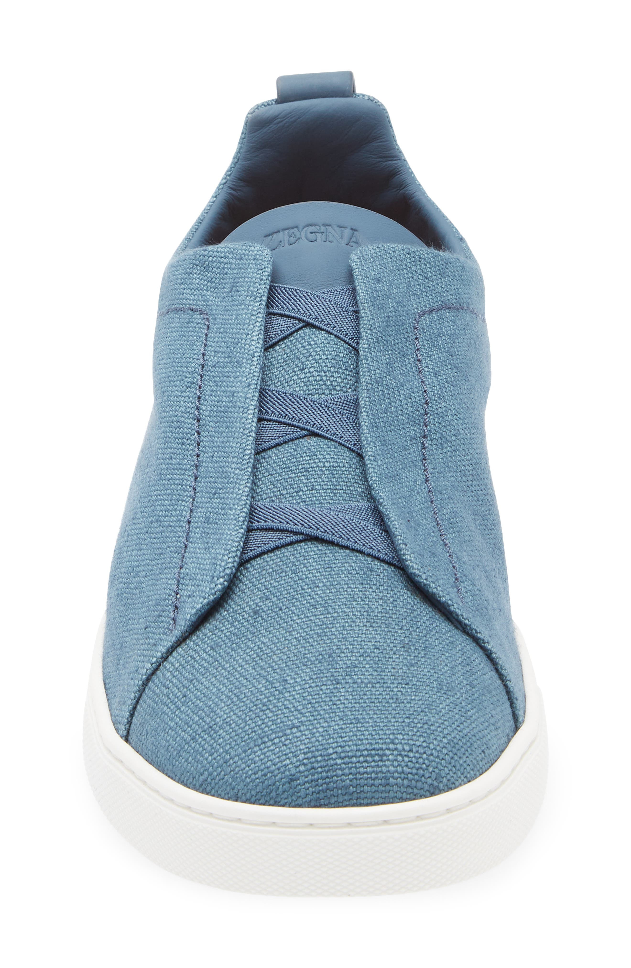 ZEGNA Triple Stitch™ Low Top Sneaker in Blue at Nordstrom - 4