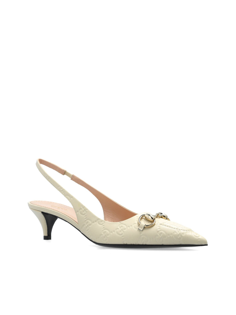 45mm Horsebit slingback pumps 6
