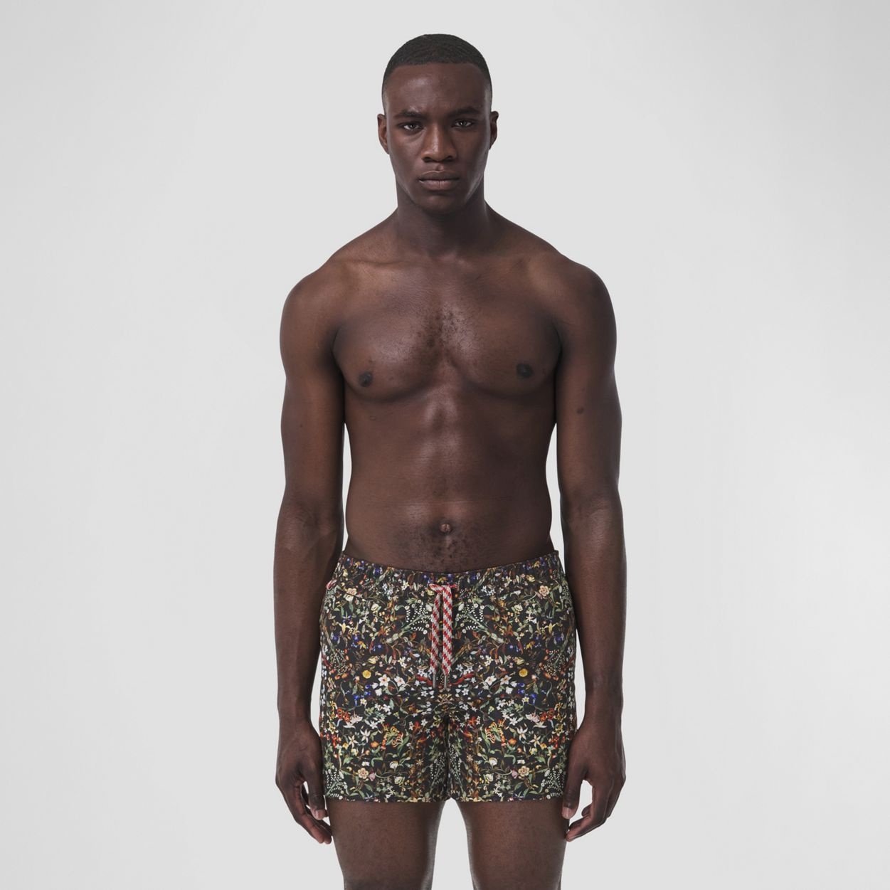 Floral Print Drawcord Swim Shorts - 2