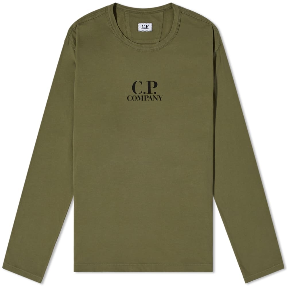 C.P. Company Chest Logo Long Sleeve Tee - 1