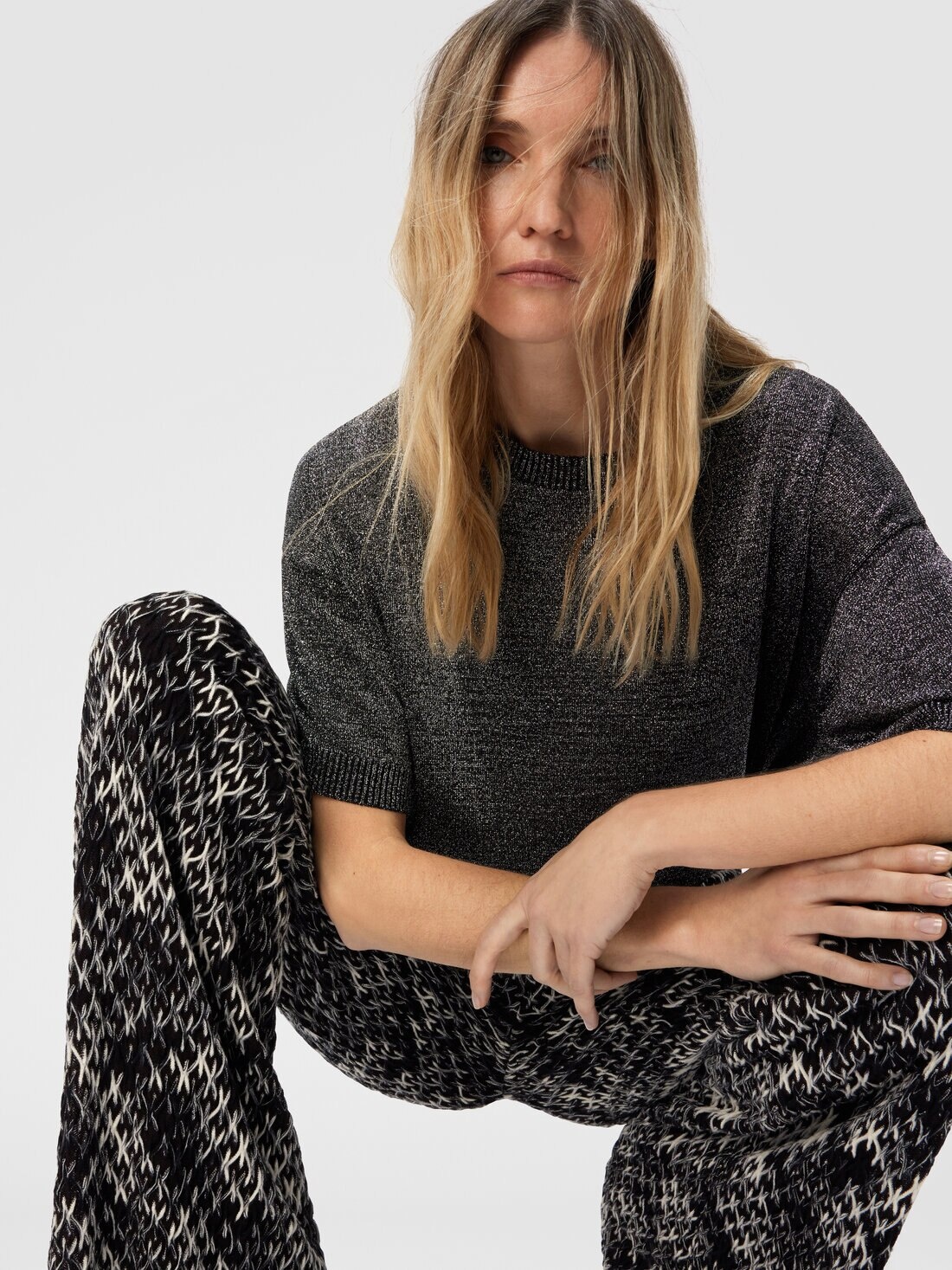 Palazzo Pants in Flame Lace - 5