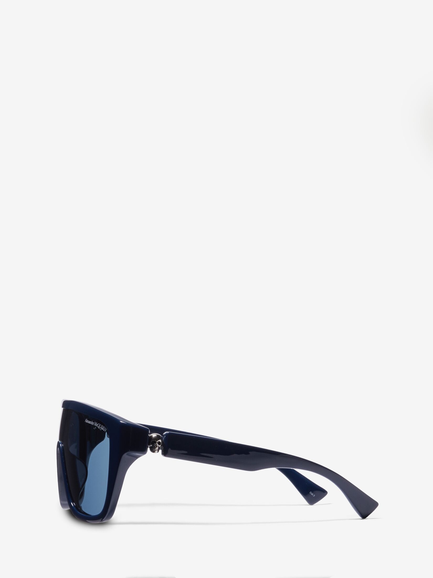Floating Skull Mask Sunglasses in Midnight Blue - 3