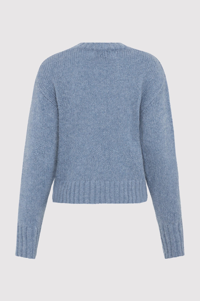 ST. AGNI Wool Cashmere Blend Sweater - Soft Blue outlook
