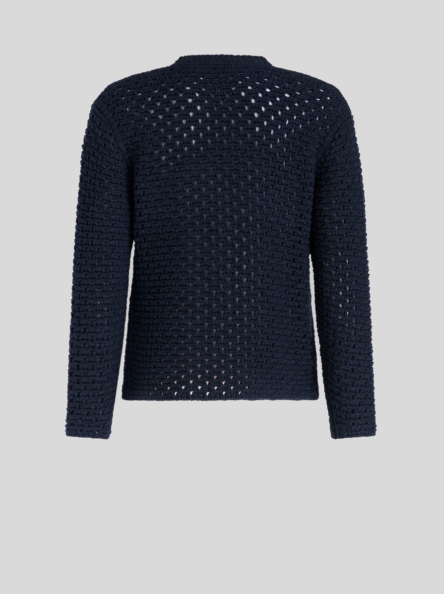 TRICOT ROUND NECK JUMPER WITH FLOWERS - 6