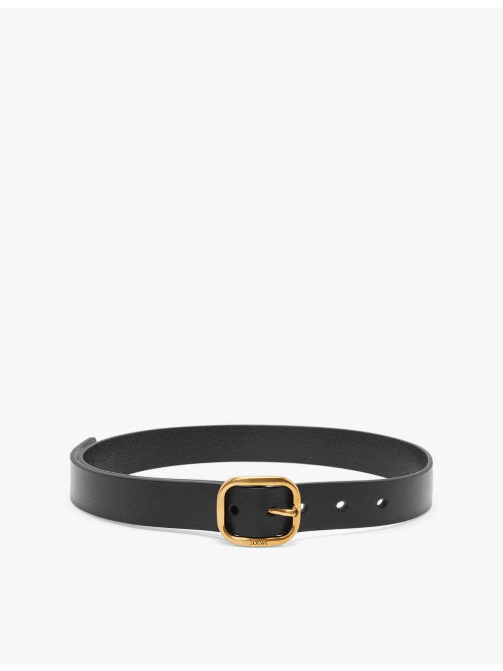 Rounded leather belt - 1