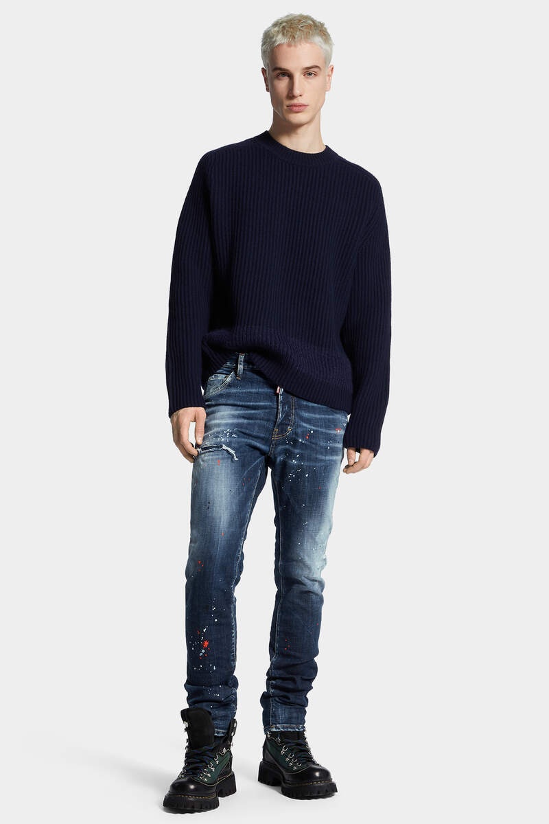 MEDIUM EASY RED SPOTS WASH COOL GUY JEANS - 3