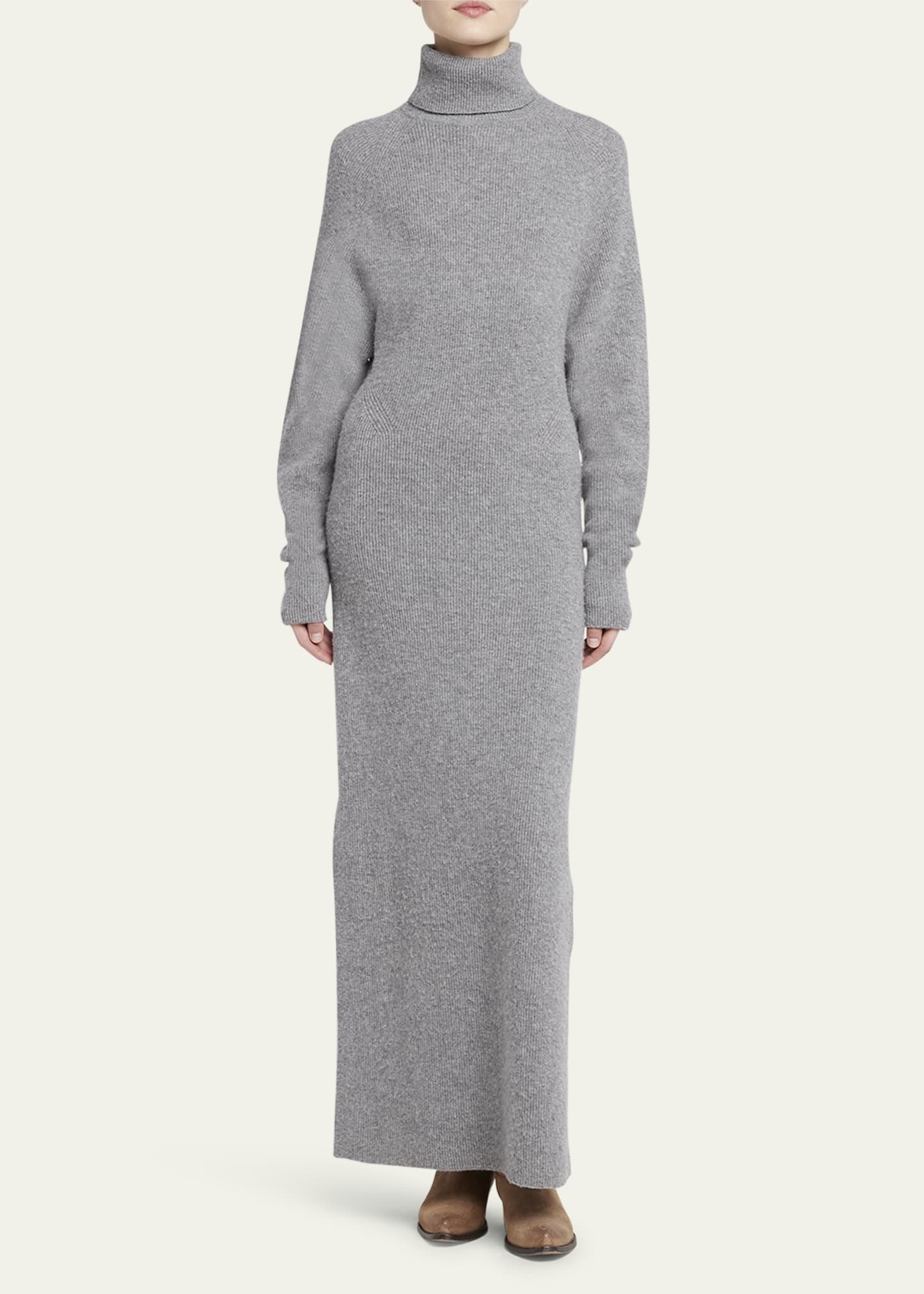 Journey Wool Turtleneck Maxi Dress - 2