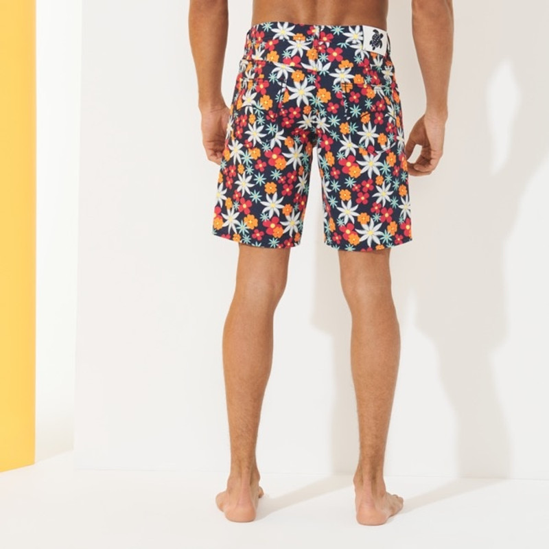 Men 5-pocket printed Bermuda Shorts 1977 Spring Flower 4