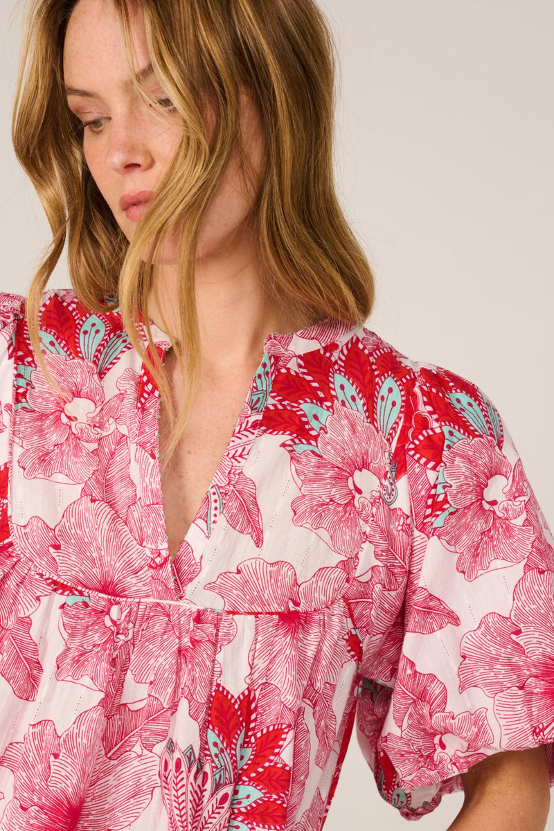 Blouse Flores - Pink Padang 5