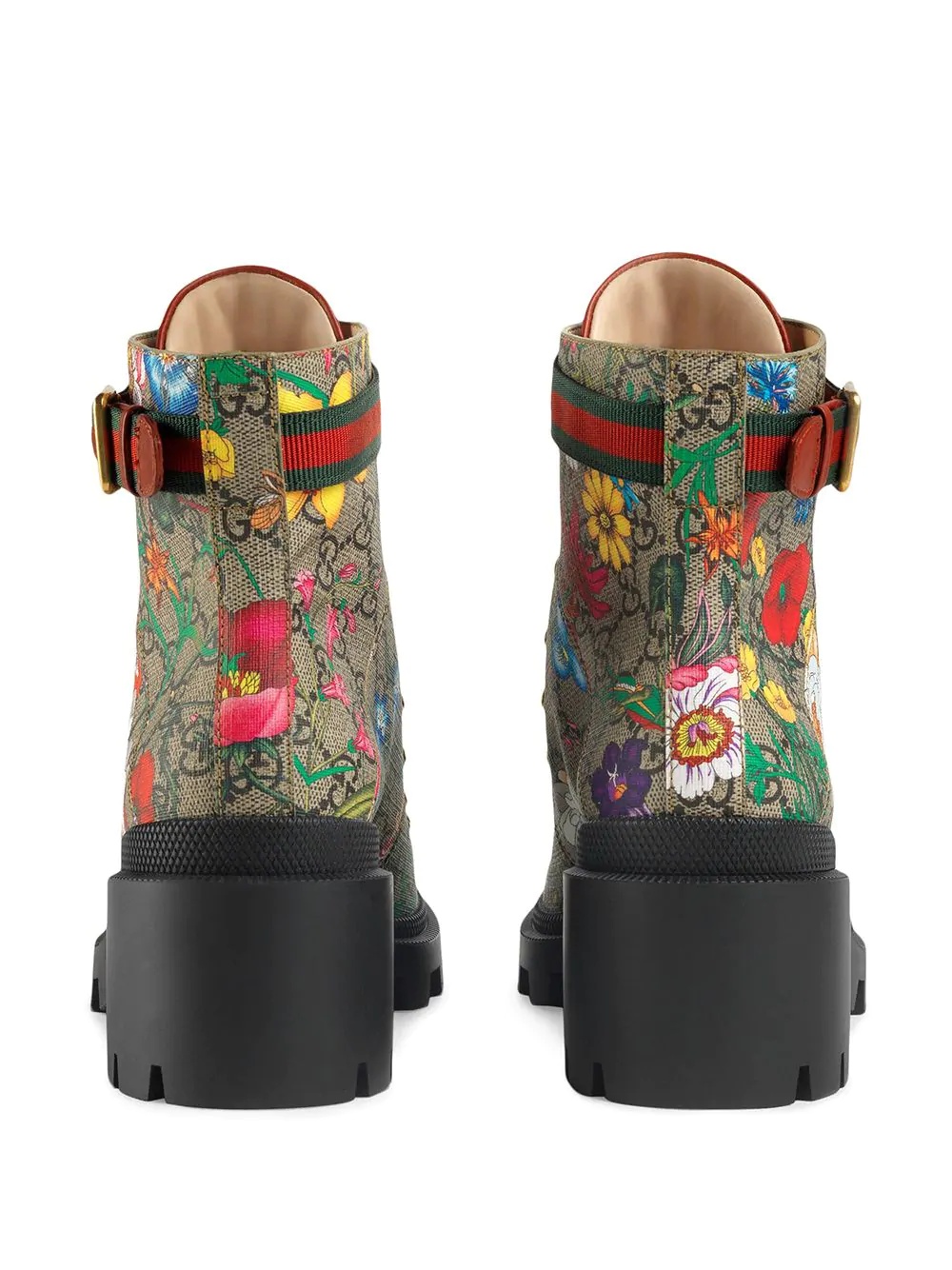 Flora print 57mm ankle boots - 3