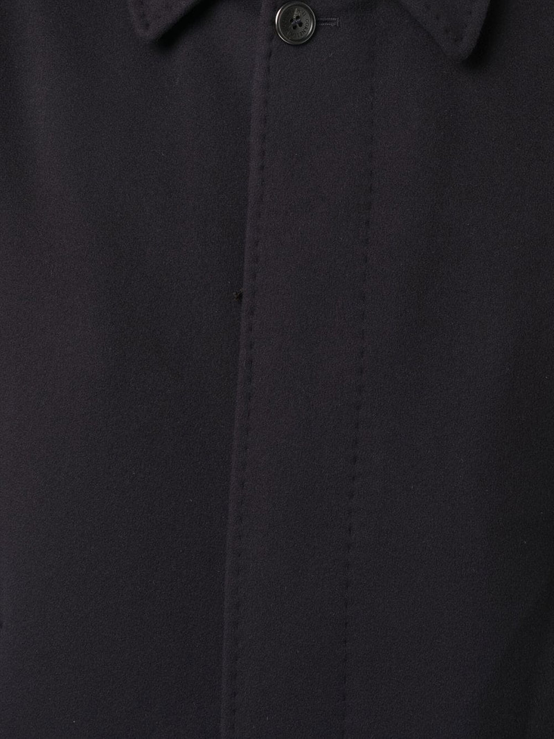 single-breasted button-fastening coat 5