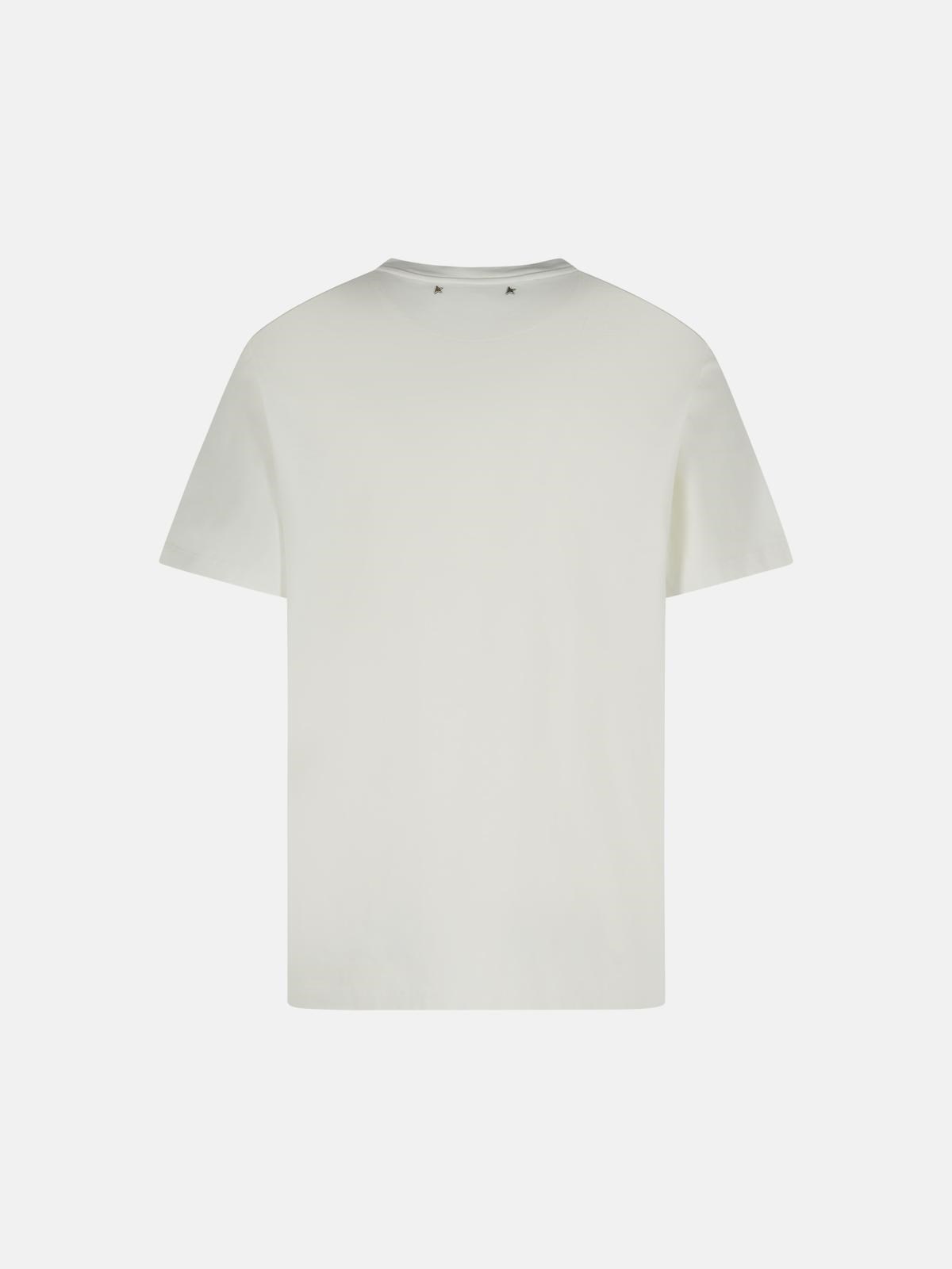 WHITE COTTON T-SHIRT - 3