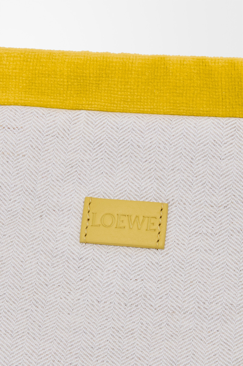 Medium Drawstring pouch in terrycloth 4