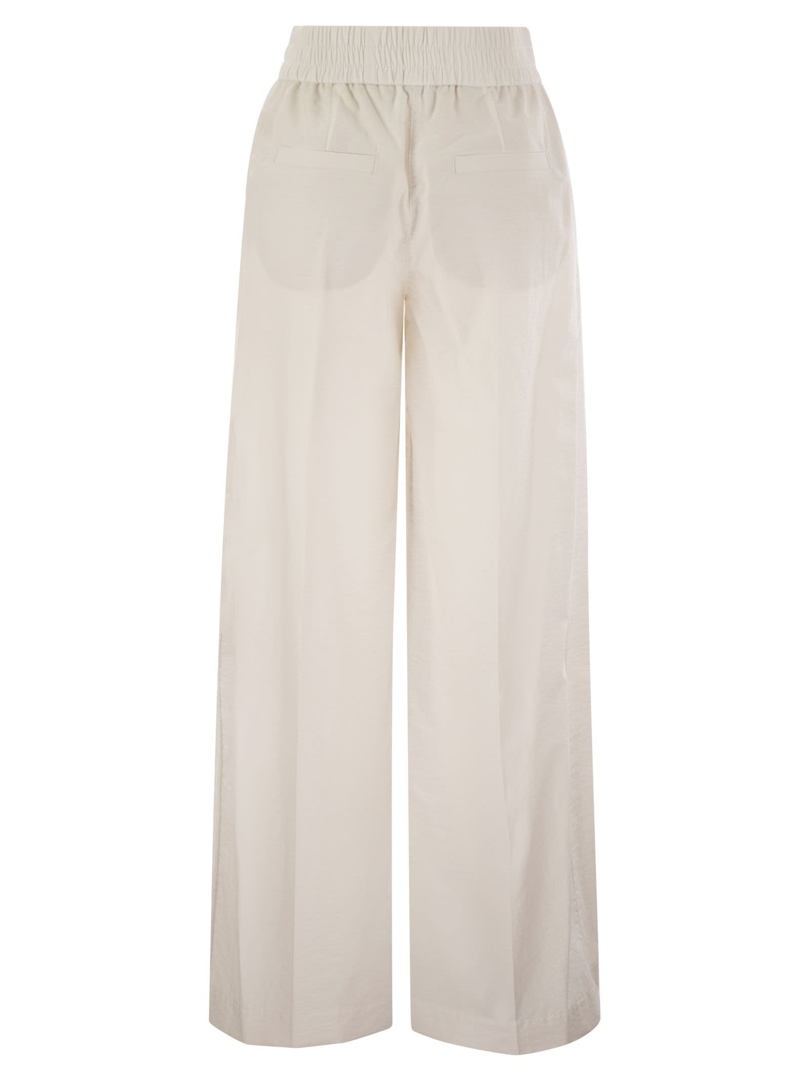 Brunello Cucinelli Women Loose Fit Cotton Trousers - 2