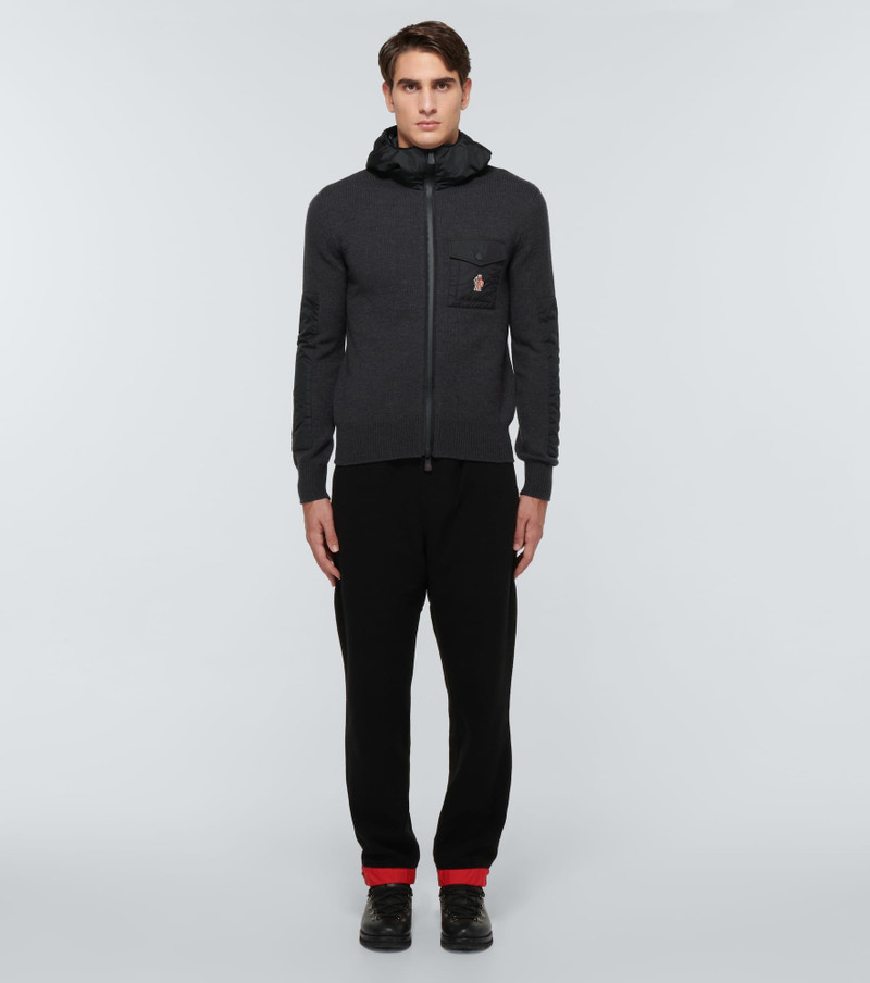 Moncler Grenoble Fleece wool-blend pants outlook