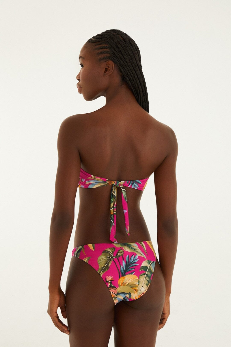 Pink Tropicalia Low Waist Bikini Bottom 3