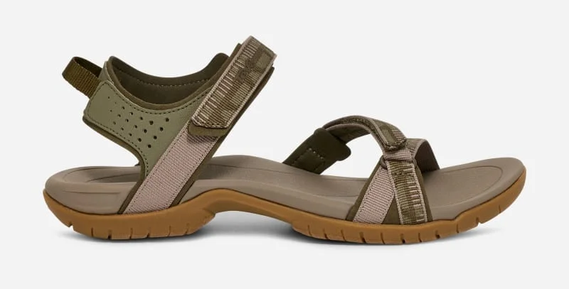 Women's Verra Hiking Sandal in Archive Criss Cross Olive - 1