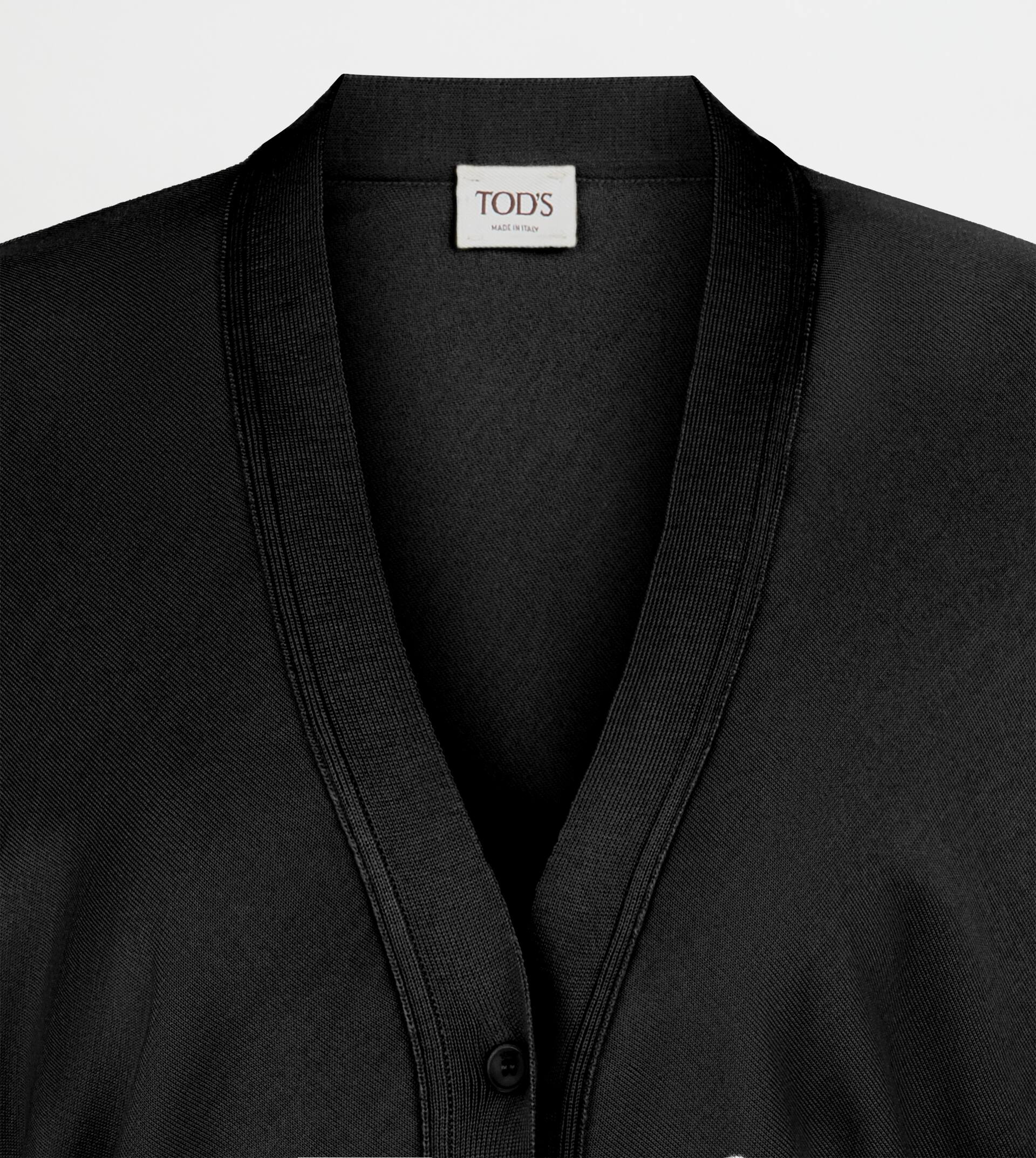 SILK BLEND CARDIGAN - GREY - 2