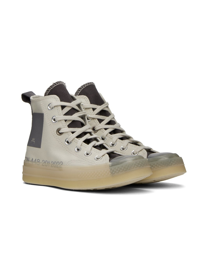 Off-White & Gray Converse Edition Chuck 70 Sneakers 4