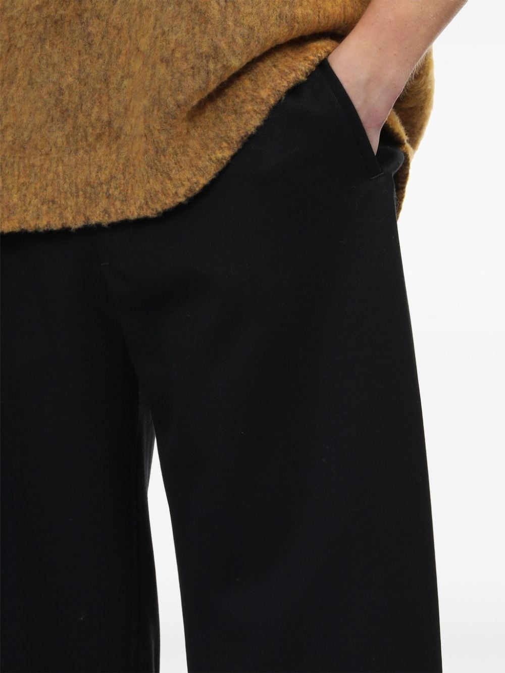 elasticated straight-leg trousers - 5