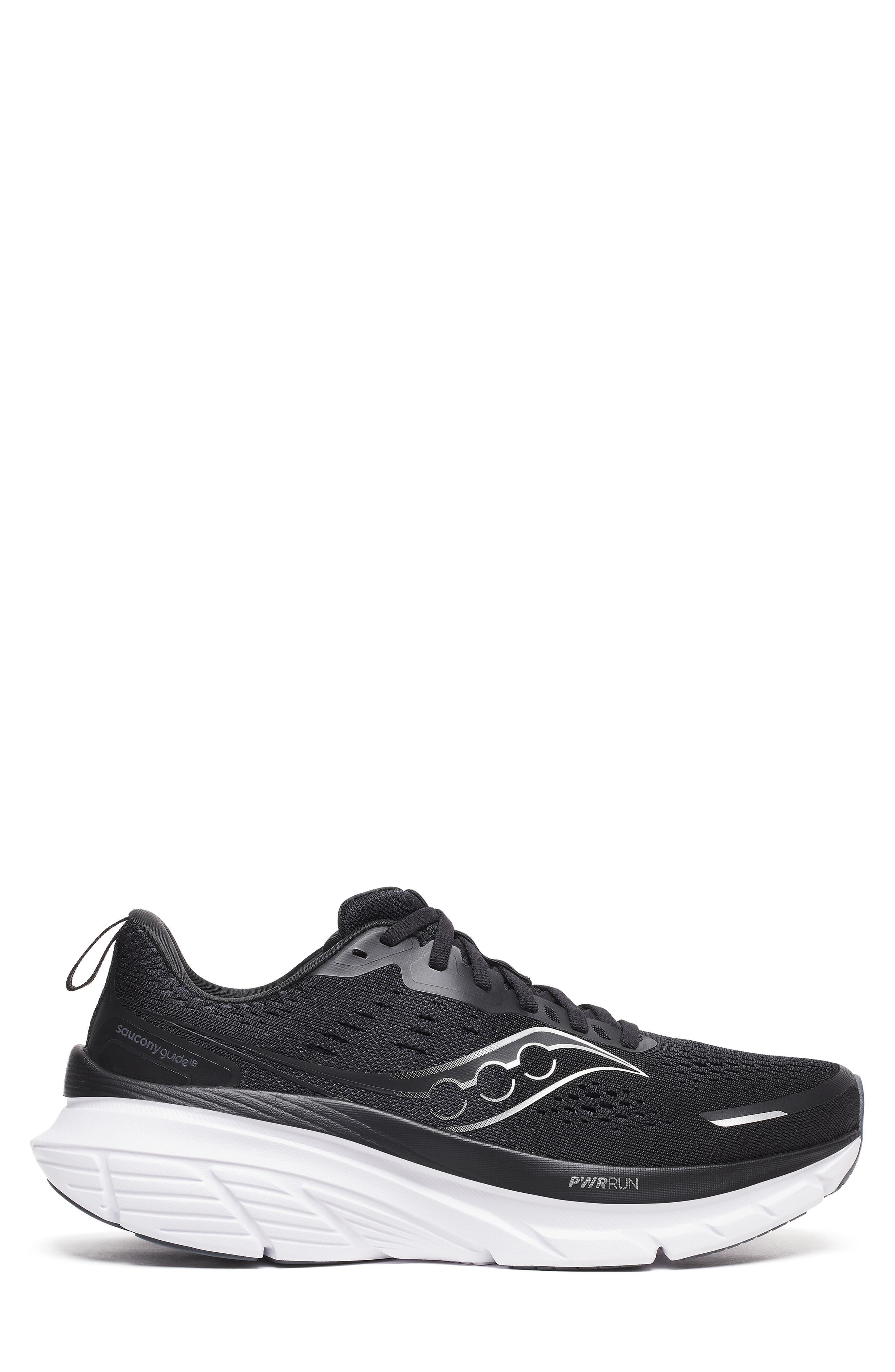 Saucony Guide 18 Running Shoe in Black/White at Nordstrom - 2