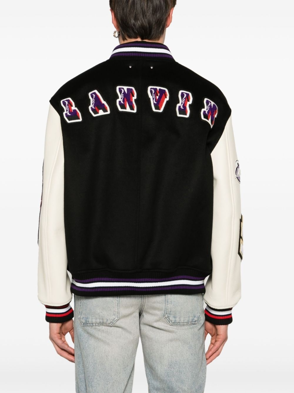 logo-patch varsity jacket - 4