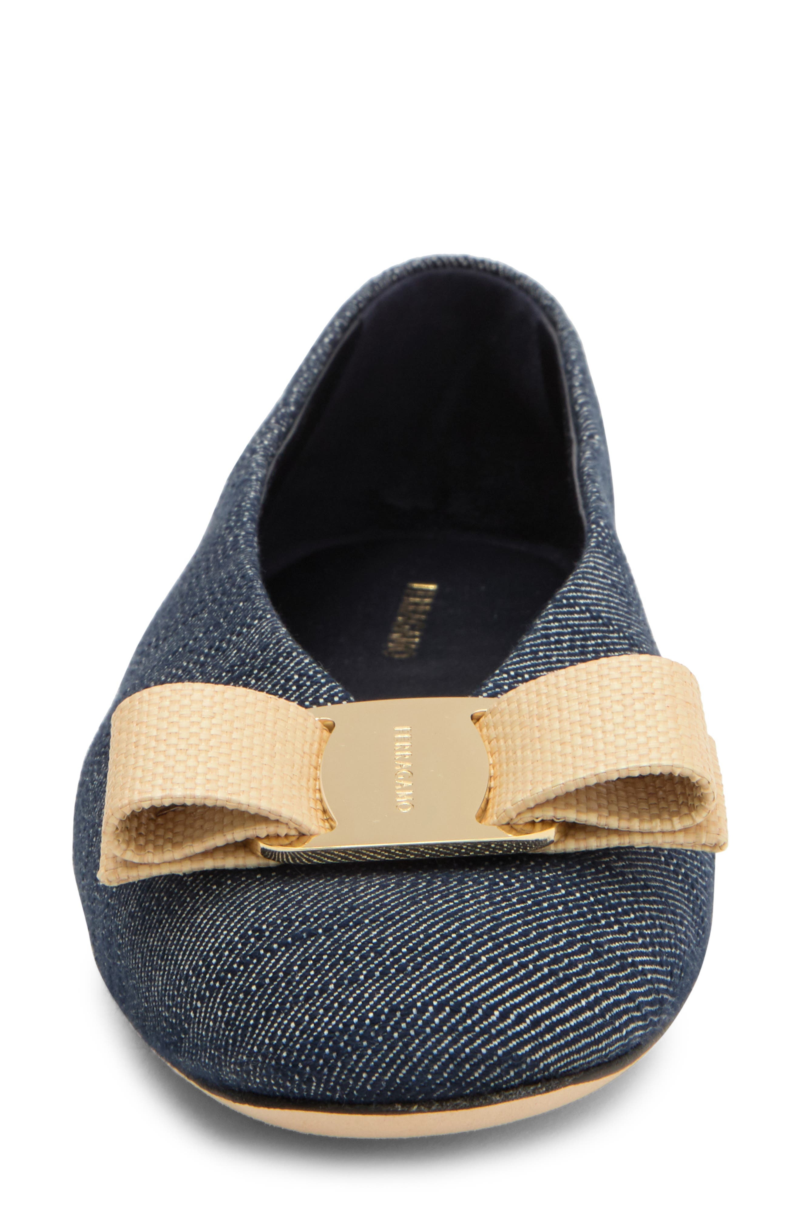 Vanna Bow Denim Ballet Flat - 4