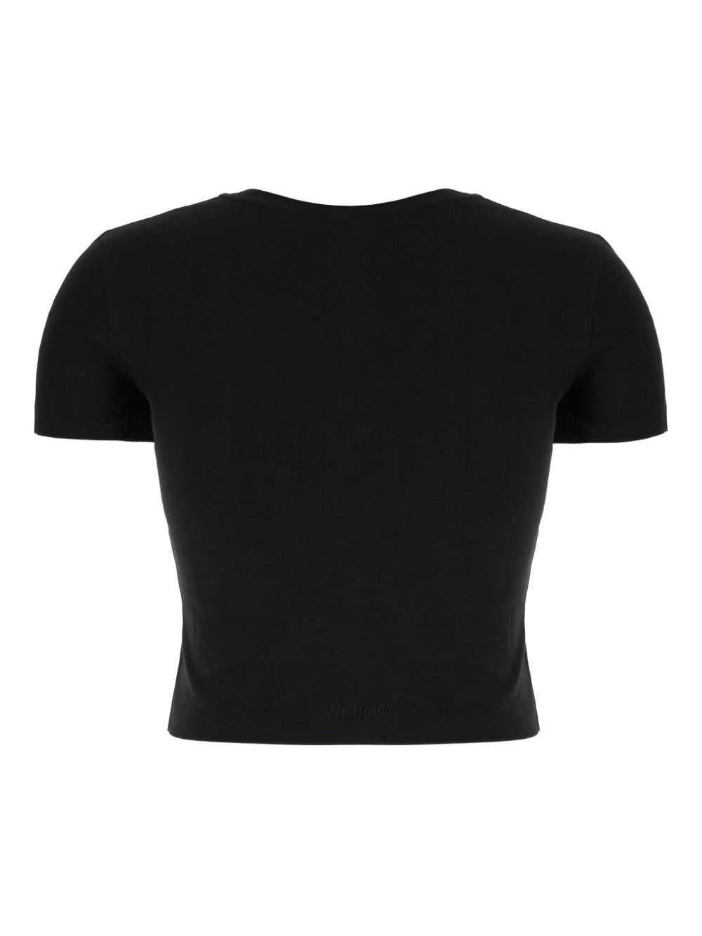 logo-print cropped T-shirt - 2