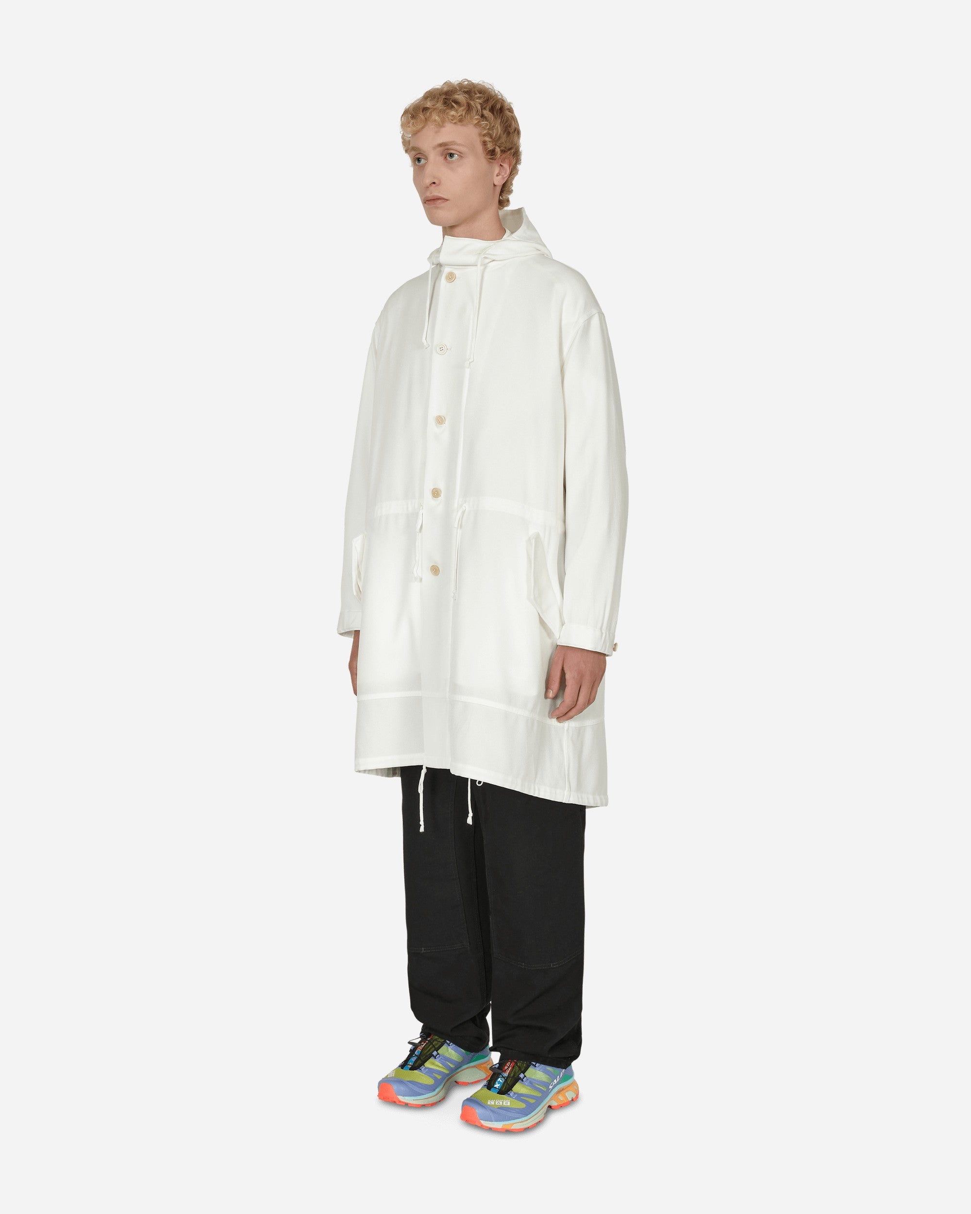 Engineer Tarpaulin Cross Coat White - 2