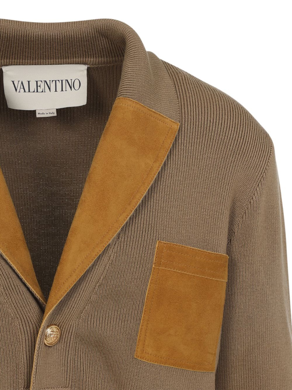 panelled cardigan - 4