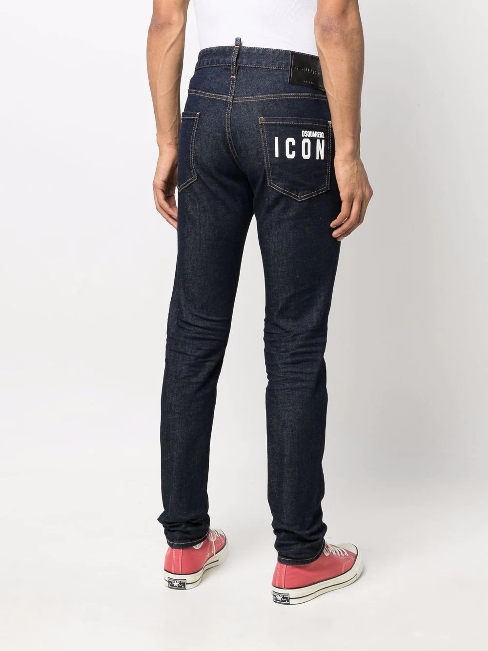 Icon-logo straight-leg jeans - 4