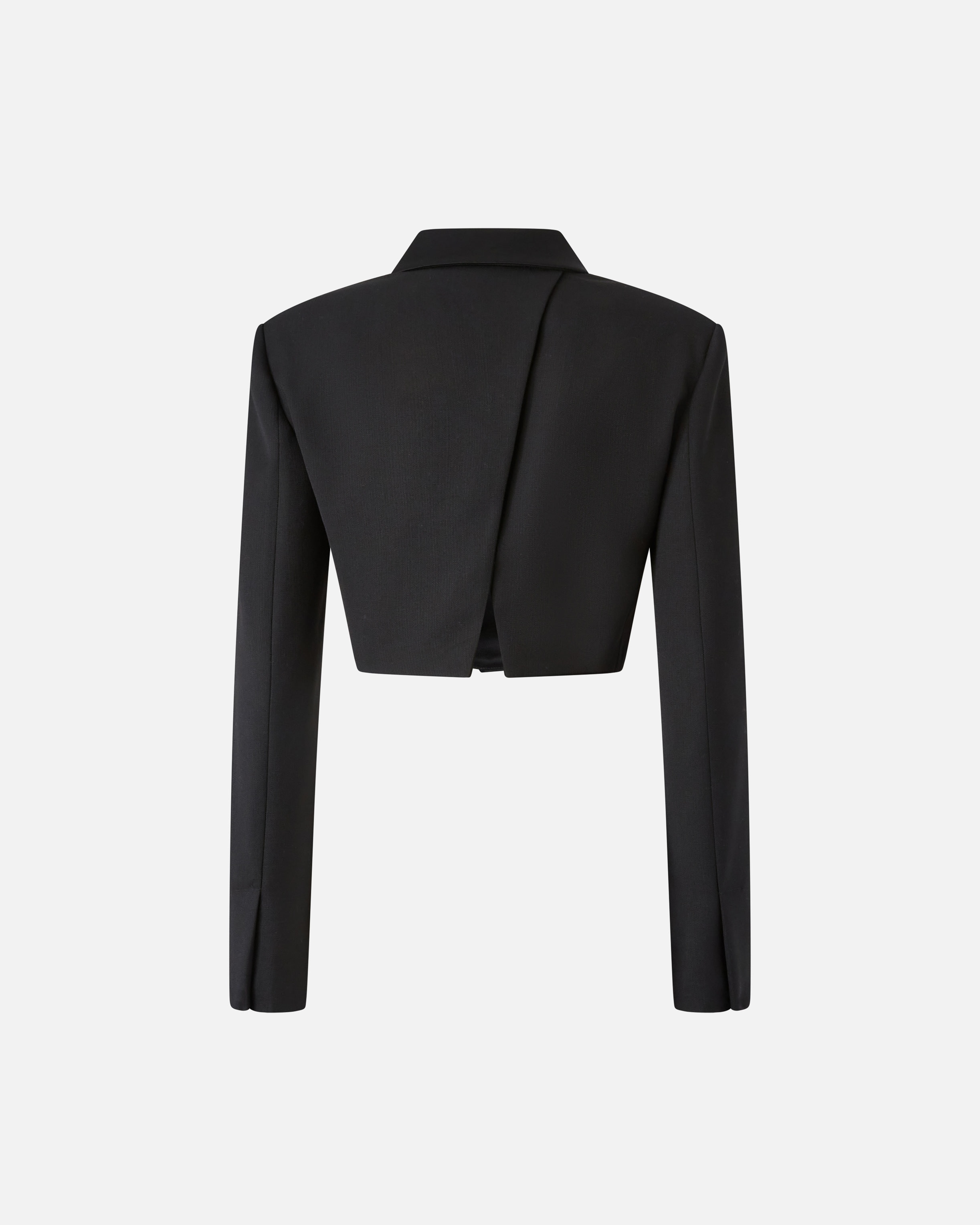 SPENCER SHORT JACKET WITH SATIN LAPELS - 6